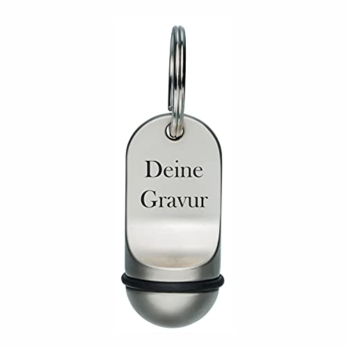 Schmalz® Schlüsselanhänger FUJARDO mit Gravur aus Metall, inkl. Gravur Hotel Gastronomie silber