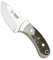 Cudeman Cuchillo 288-C hoja de acero ACX-380 de 7,5 cm y empuñadura de asta de ciervo de 9,5 cm para caza, pesca, supervivencia y bushcraft + Portabotellas regalo