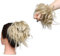 Hair Extension Haarverlängerung Haarteil Haargummi Hochsteckfrisuren Brautfrisuren VOLUMINÖS Gewellter Unordentlicher Dutt PferdeschwanzGraublond bis Bleichmittel Blond
