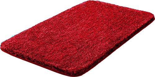 Grund Ultrasoft Badematte, 100% Polyacryl, Rubinrot, 80 x 140 cm