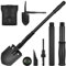 Yeacool Survival Camping Shovel, Folding Spade Multitool with Molle Bag, Entrenching Tool Military ,180 Degree Tactical Shovel High Carbon Steel,Portable Pickaxe for Digging,Gardening, and Off Roading