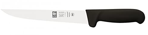 Iceel X50CrMoV15 - Cuchillo deshuesador Estrecho de Acero de Alto Carbono con Tratamiento Antibacteriano NSF Fabricado en Portugal