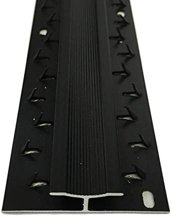 Double Edge Carpet to Carpet Metal Door Bar Trim (900mm, Matt Black)