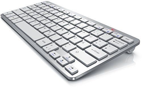 CSL - Kabellose Funk Tastatur - Wireless Keyboard - QWERTZ Layout - 5m Reichweite - Kompatibel mit Windows 11 für PC Mac Notebook Laptop