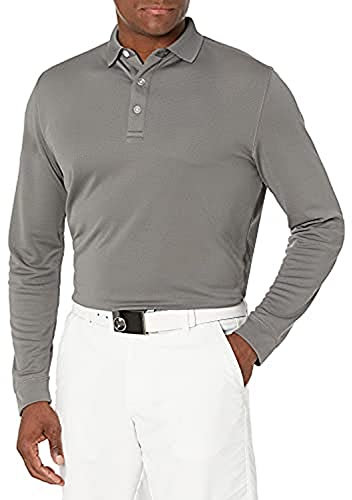 Callaway Herren Langärmeliges Poloshirt Polo, Smoked Pearl, Large