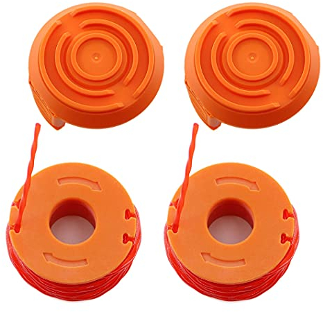 MCHNIC 2x Fadenspule Spule Spulenkappenabdeckung Abdeckung Deckel für Worx WA6531 GT/WG WG150E WG151E WG155E WG157E WG163E WG169E Rasentrimmer