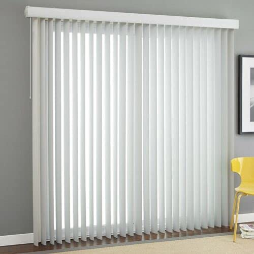 Made to Measure Blackout Vertical Blind- Cairo Fabric- 89mm- Colour Options (Up To 150cm, Up To 150cm)
