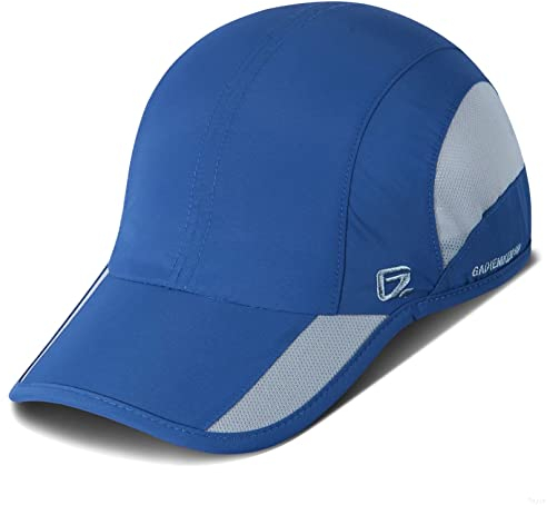 GADIEMKENSD Quick Dry Sport Hat Lightweight Breathable Outdoor Run Cap Damen Basecap Mütze Snapback Baseball Kappe blau