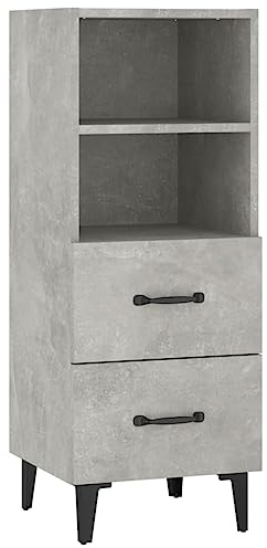 vidaXL Sideboard Concrete Grey 34.5x34x90 cm Engineered Wood