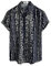 VATPAVE Mens Floral Hawaiian Shirts Short Sleeve Button Down Beach Shirts Medium Black Beige Tropical