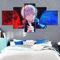 VEYEBZ 5 Stück Leinwandgemälde Wandkunst Jujutsu Kaisen,Gojo Satoru Hd Bild 5 Teiliges Leinwand Drucke 200×100cm Mit Rahmen Modulare Wandmalerei Abstraktes Poster Zimmer Dekoration Geschenk