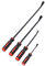 Focket Ensemble de 4 Leviers à Usage Intensif, Torsion élevée Pointe Coudée à 30° Ergonomique manipulé Barre de Levier Outils à Main de Mécanicien pour Automobile Démolition Pied de Biche
