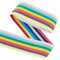 FINGERINSPIRE 3.65 m Nylon Gummiband 50 mm Breit Zum Nähen Elastische Bänder Flach Mit Streifenmuster Elastisches Band Regenbogen Elastischer Spitzenbesatz Für Kleid Bund Perückenbänder Nähen
