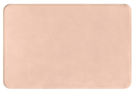 JCAKES Paillasson rose pâle pour chambre à coucher, tapis de cuisine, tapis antidérapant, petit tapis de porte