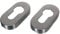 NAJDER Edelstahl Türgriff Ovale Rosette, Edelstahlschild für Türgriffe, Drückerrosette, Innentüren Rosette, für Innentüren, Inox A2, AISI 304