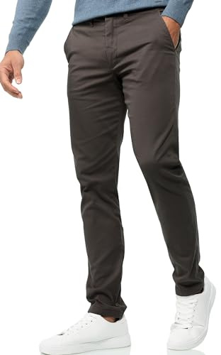 Indicode Herren INWasling Stretchhose aus 98% Baumwolle mit 5 Taschen | Bequeme Herrenhose für den Alltag mit hoher Bewegungsfreiheit, Stretchhose, Stoffhose, Chinohose, Freizeithose für Männer