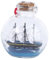 1 bateau dans la décoration de bouteille, décoration voilier, bouteille en verre, bouteille flottante, artisanat, décoration de bouteille de dérive, modèle d'avion, bateau budgétaire, artisanat