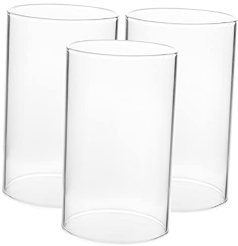 Cabilock 3 Stücke Offene Kerzenhalter Lampe Schatten Glas Zylinder Dekorative Für Wohnkultur