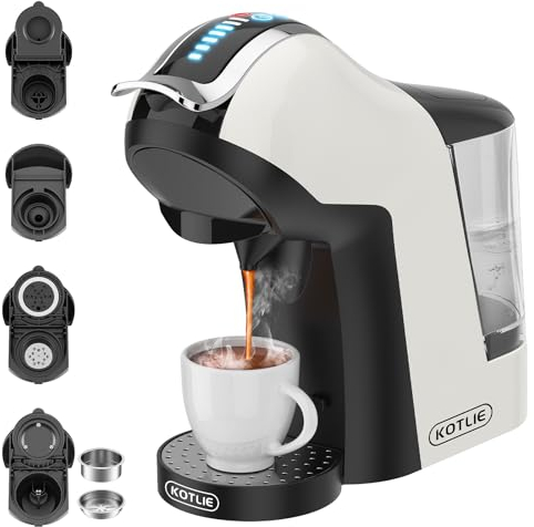 KOTLIE Accesorios para Cafetera de Cápsulas Multifunción EM-308A sólo para Ground/ESE Pods(44mm)