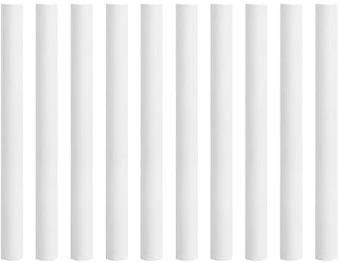 Lot de 10 cache-tuyaux de radiateur en silicone épais blanc 200 mm x 15 mm - Cache-tuyaux en cuivre pour décoration de tuyau