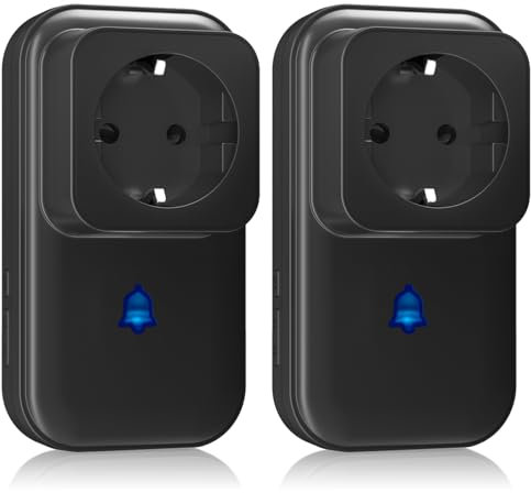 COTINSE 2Pack Alarma de Corte de energía con LED, Alarma de Corte de energía del congelador de 0 a 110 dB con 5 Niveles, 7 Tonos de Timbre, Detector de Cortes de energía, Monitor de tensión