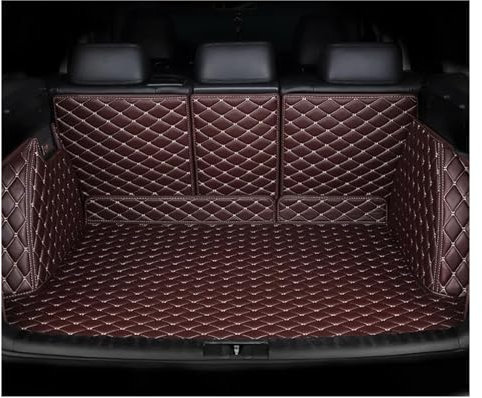 Kofferraumwanne Für Alle Modelle F30 F10 E36 E90 E46 X5 X1 X3 E39 F11 E70 X5 X4 X6 528i 640i 750 Autozubehör Custom Car Kofferraummatte Antirutschmatte(Kaffee)