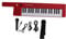 37 Key Keyboard Piano Portable Guitar Electronic Organ Mini Keytar Education Musical Instrument for Beginners (BF-3755 red)