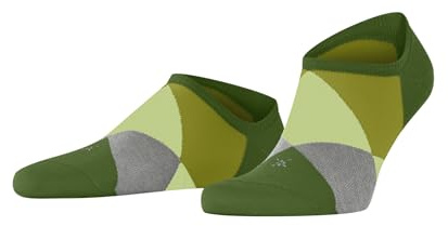 Burlington Herren Sneakersocken Clyde M Sn Baumwolle kurz gemustert 1 Paar, Grün Palm Tree 7613, 40-46
