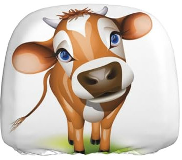 GSGCSBYMLG Autositzbezug mit niedlichem Kuh-Kalb-Muster, bedruckt, 1 Stück