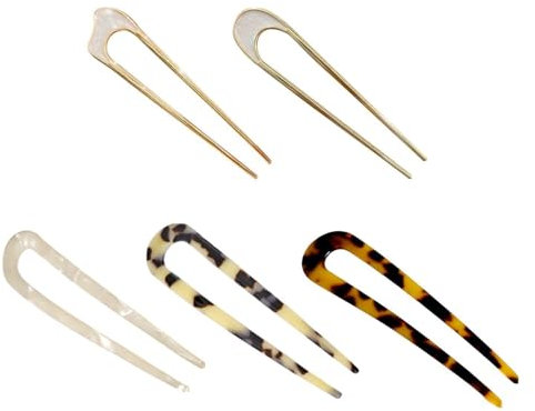 5 Piezas Pinzas Para El Cabello En Forma De U, Pinzas Para El Cabello Retro, Pinzas Para El Cabello Francesas, Accesorios Para El Cabello De Moda Para Niñas