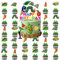 25pcs Hungry Caterpillar Birthday Party Supplies, Hungry Caterpillar Cupcake Food Picks Decorations, Reading Story Theme Happy Birthday Kids Cupcake Toppers Decoration (Hungry Caterpillar)