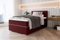 99rooms Phönix Mini Boxspringbett Einzelbett: 120x200 cm, Webstoff Malmo_New Bordeaux, Box: Bonellfederkern, Matratze: Taschenfederkern 19 cm, Komfortschaumtopper 4 cm
