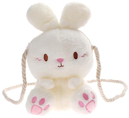 CONGARTENO Plüsch Hasen Umhängetasche Für Mädchen Cartoon Tasche Leicht Zu Tragen Kindertasche Für Wanderungen Ausflüge Geburtstagsfeiern Geschenk Zu Weihnachten Geburtstag