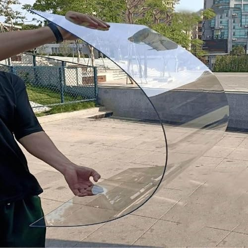 Placas de Policarbonato Planchas Transparentes Impermeable,Placa Duradera PC,Planchas Revestimiento de Repuesto para Invernadero,Cochera Cubierta Toldo - 0.8×2m(2.6×6.6ft)