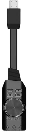 Uqezagpa USB Sound Card For Gaming Headsets Virtual 7.1 Immersively Auditory Headsets Sound Adapter
