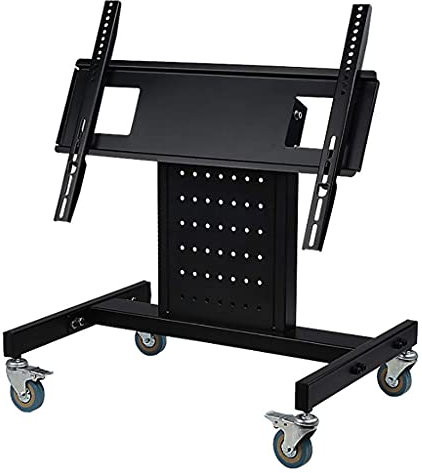 TV Mount, Wall-Mounted Monitor Stand 32-55 inch TV Floor Black Rack, Adjustable Vertical Movement Monitor Stand