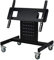 TV Mount, Wall-Mounted Monitor Stand 32-55 inch TV Floor Black Rack, Adjustable Vertical Movement Monitor Stand