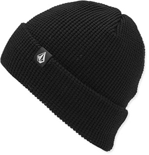 Volcom Damen Power Beanie - Classic Fit Wintermütze mit eingewebtem Steinetikett, Schwarz, One Size