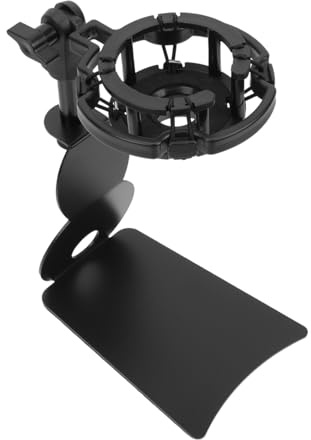 CHICAMPERA Soporte de Micrófono de Mesa con Abrazadera Resistente y Base Antideslizante Compatible con Varios Modelos Fácil Instalación para Escritorio y Uso Streaming y Podcasting