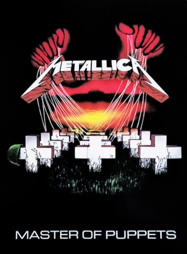 KUSTOM ART Dekoratives Wandposter Serie Sänger Prominente Metall Poster Album Master of Puppets Druck auf beschichtetem Papier 40 x 30 cm ohne Rahmen