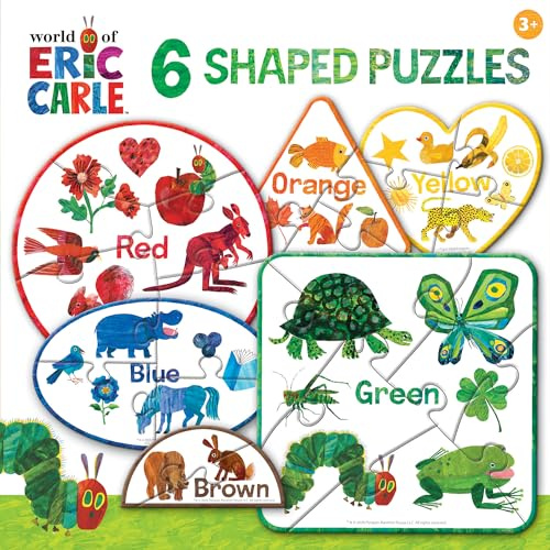 Masterpieces Eric Carle Colors Mini-Puzzle, tragbar, Problemlösung, 6 Stück