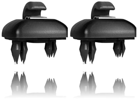 2 PCS Sun Visor Clip Hook,Replacement Sun Visor Bracket Hanger,Auto Car Sun Visor Clip Hook,Sun Visor Bracket Hanger for Audi A1 A3 A4 A5 Q3 Q5(Black)