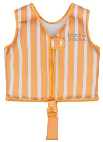 Chaleco de Flotación Infantiles - Chaleco Natación con Correa Antisubida - Neopreno Ligero - Certificado CE EN13138 - Diferentes Tallas - Uso en Piscina y Playa