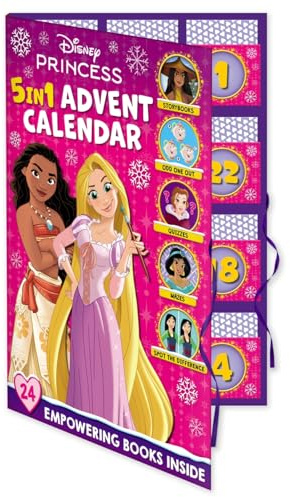 Disney Princess: 5-in-1 Advent Calendar (Countdown to Christmas with stories, activities and quizzes!)