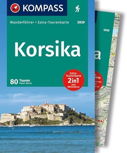 KOMPASS Wanderführer Korsika, 80 Touren mit Extra-Tourenkarte: GPS-Daten zum Download