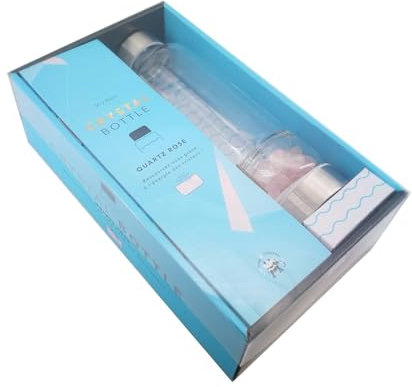 Coffret Crystal Bottle: Quartz rose - ressourcez-vous grâce à l'énergie des cristaux