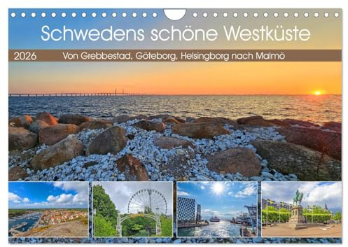 Schwedens schöne Westküste (Wandkalender 2026 DIN A4 quer), CALVENDO Monatskalender: Beeindruckende Impressionen an der Westküste in Schweden (CALVENDO Orte)