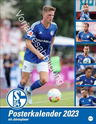 Schalke 04 Posterkalender 2025: Spektakuläre Spielerfotos der Stars des FC Schalke 04 in einem großen Fußballkalender. Ein Blickfang für alle Fans! Format 34 x 44 cm (Bundesliga Kalender Heye)