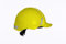 Silent SL1432 Industrial Safety Helmet, Construction Hard Hat, Ventilated, 6 Point Harness, Basic Wheel Adjustment, Reflective, EN 397 & A1 Certified (Yellow)