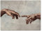 wandmotiv24 Leinwandbild Kunst & Gemälde, Querformat, Davinci Hände M0109